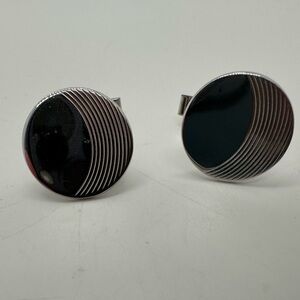 Vtg Sterling silver marked cuff links